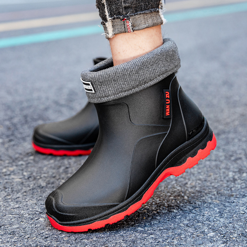Fishing Boots - Men's New Rain Boots Short Tube