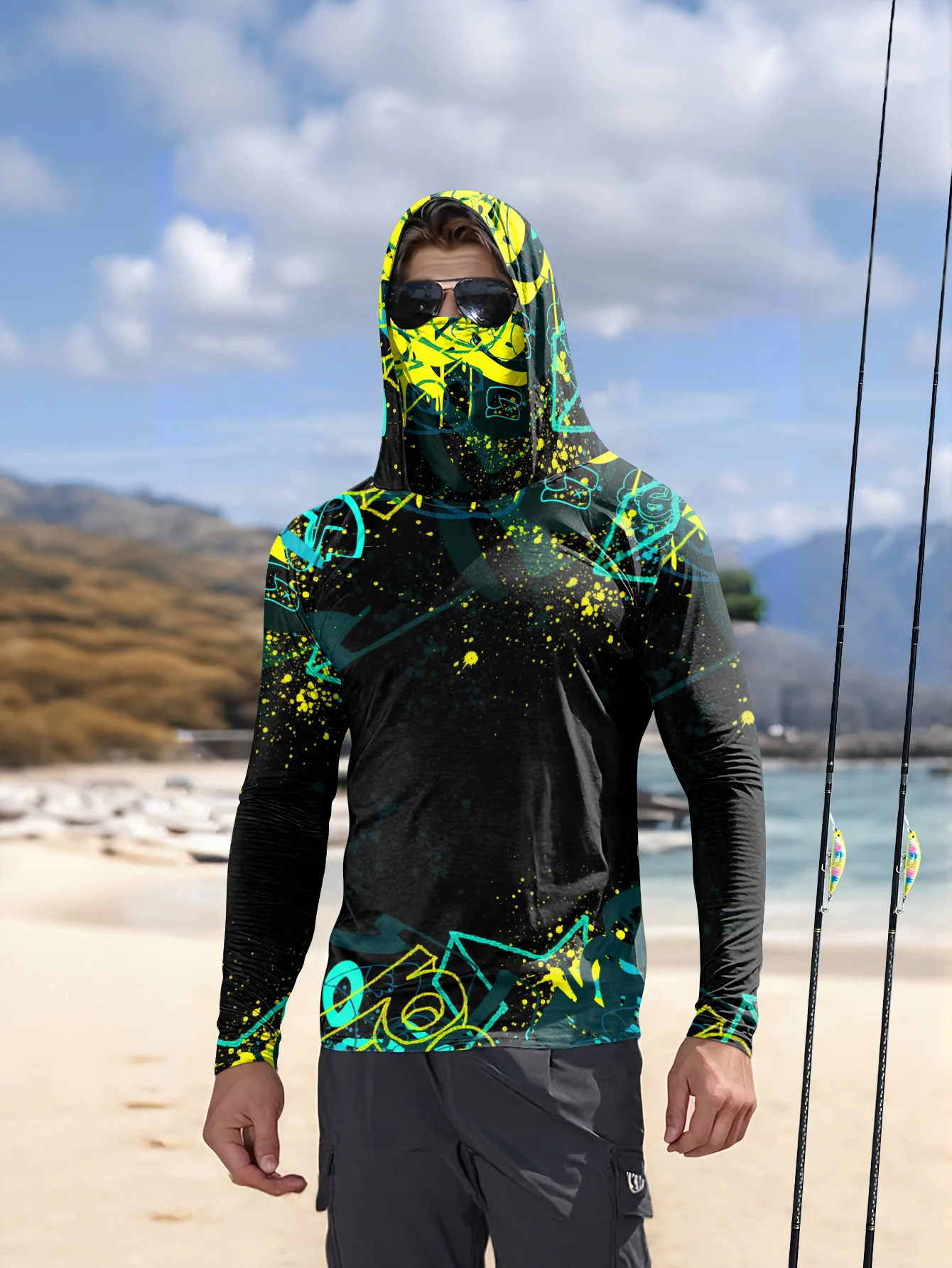 Men UPF50+ Fishing Hoodie With - Fishing Hoodie review and price