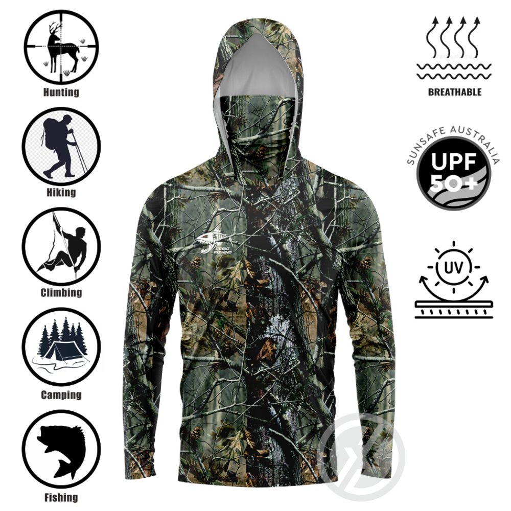 UPF50+ Hooded Fishing Shirt Bu - Fishing Hoodie review and price