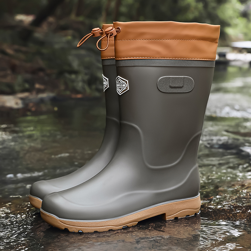 Men's high-top casual rain boo - Fishing Boots review and price