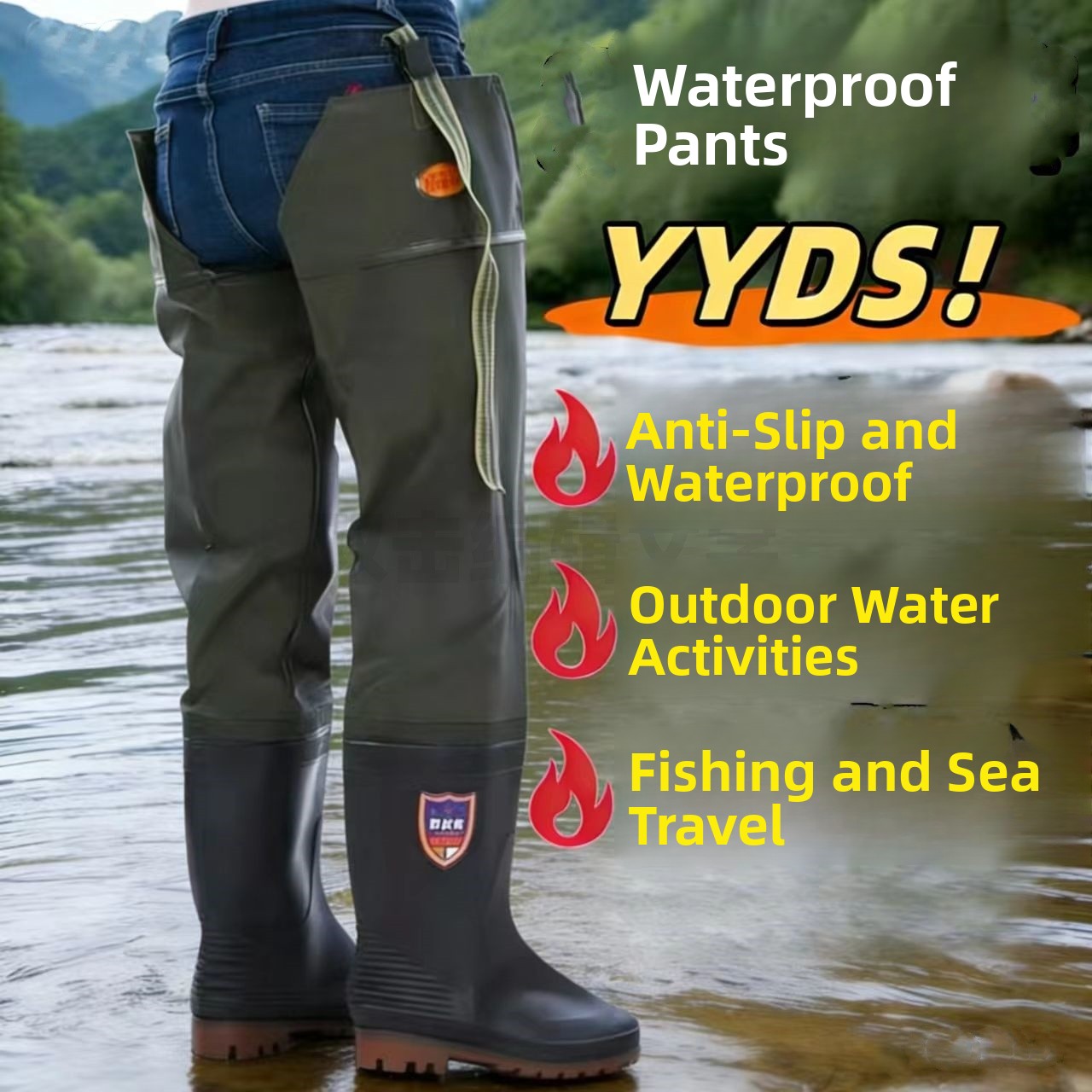 Thickened Over-Knee Rain Boots - Fishing Boots review and price